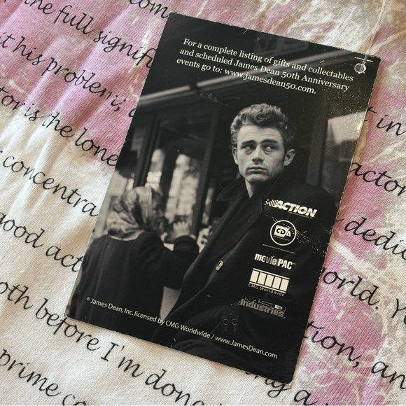 JAMES DEAN‎ 50th Anniversary White & Pink Sleeveless Shirt Y2K 2004 NWT Small - Picture 11 of 12